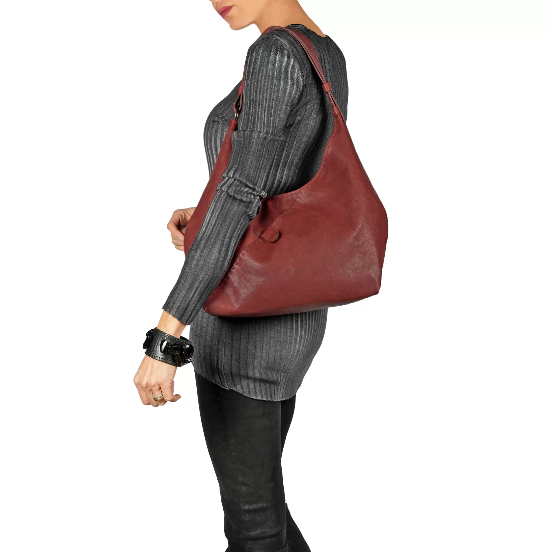 Hot Bea Bauletto M Old Iron Burgundy Bags