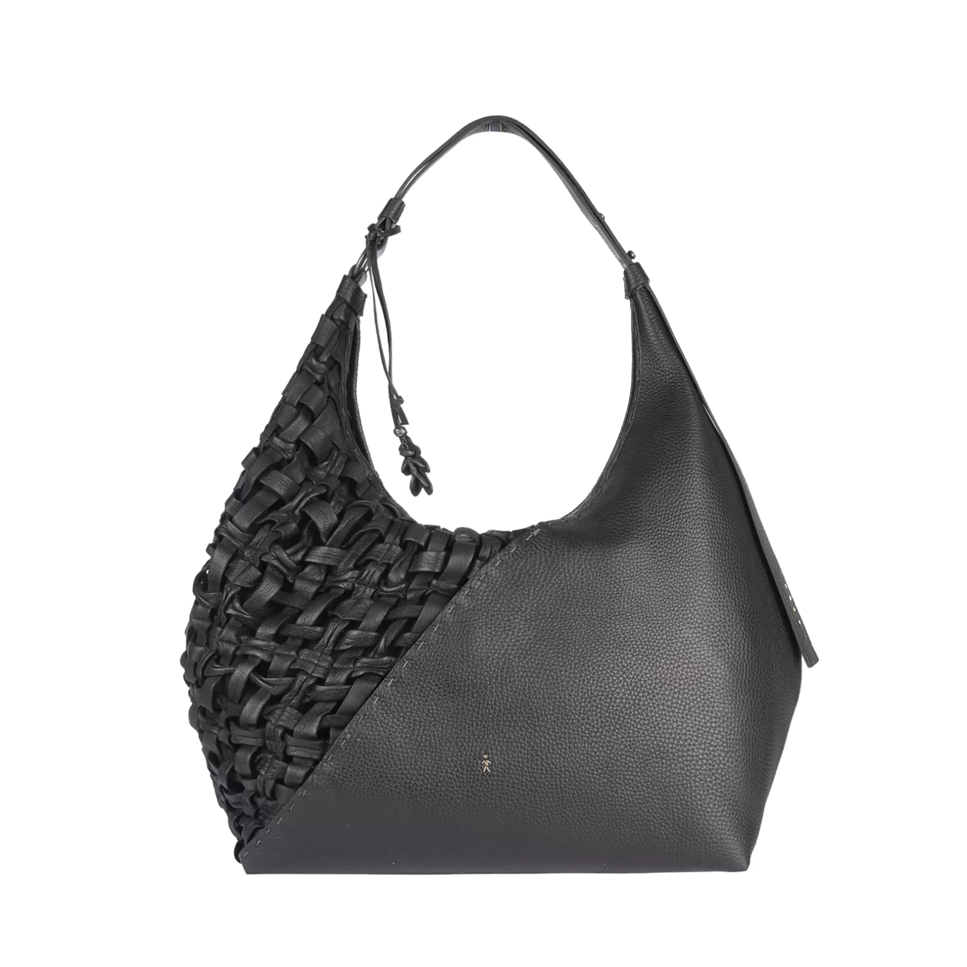 Fashion Bea M Bauletto Intreccio Cesta Black Bags