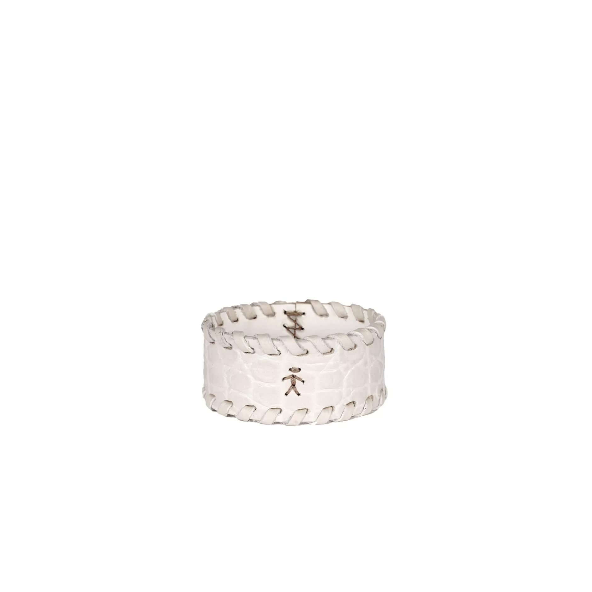 Hot Bracelet Animal Printed Crocodile Chalk White Leather Jewelry