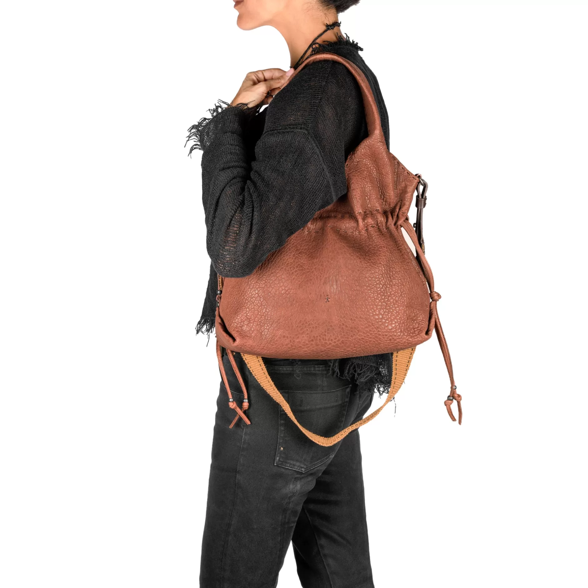 Sale Canotta Arricciata M Granellato Brandy Bags