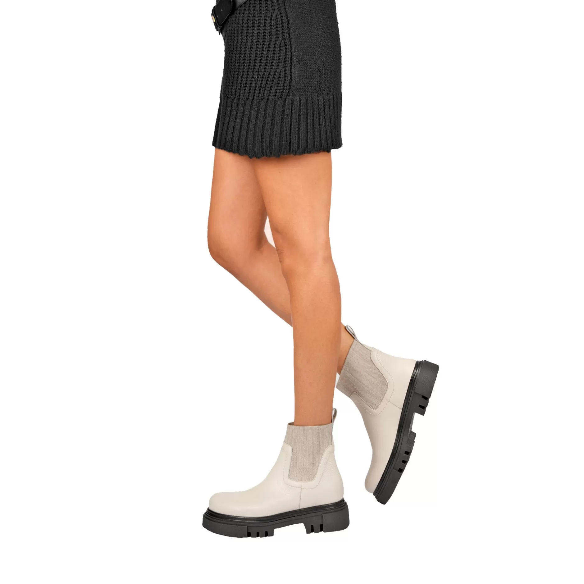 Outlet Chelsea Boot Muflone Chalk White Shoes