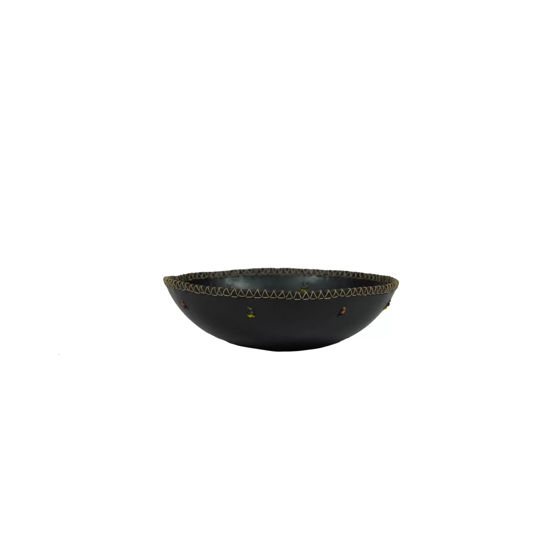 Shop Ciotola Omini S Cuoio Nero Decor