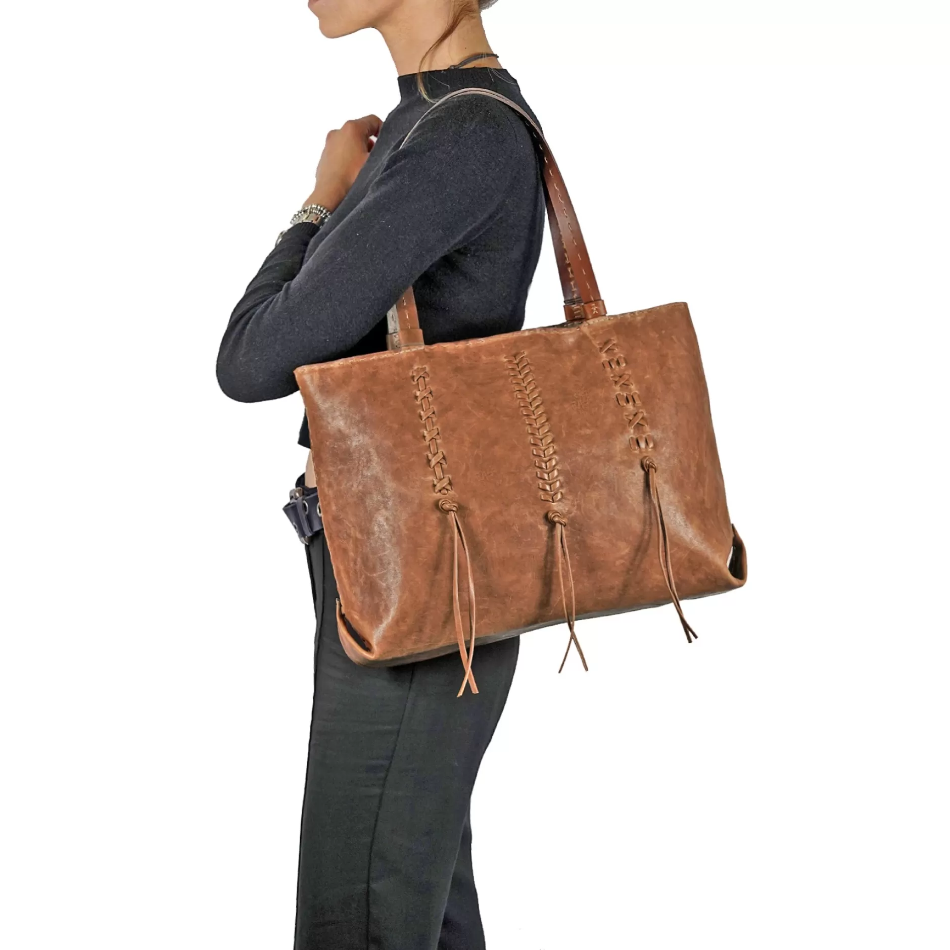 Online Irina Ricamo Vegetal Wash Brandy Bags