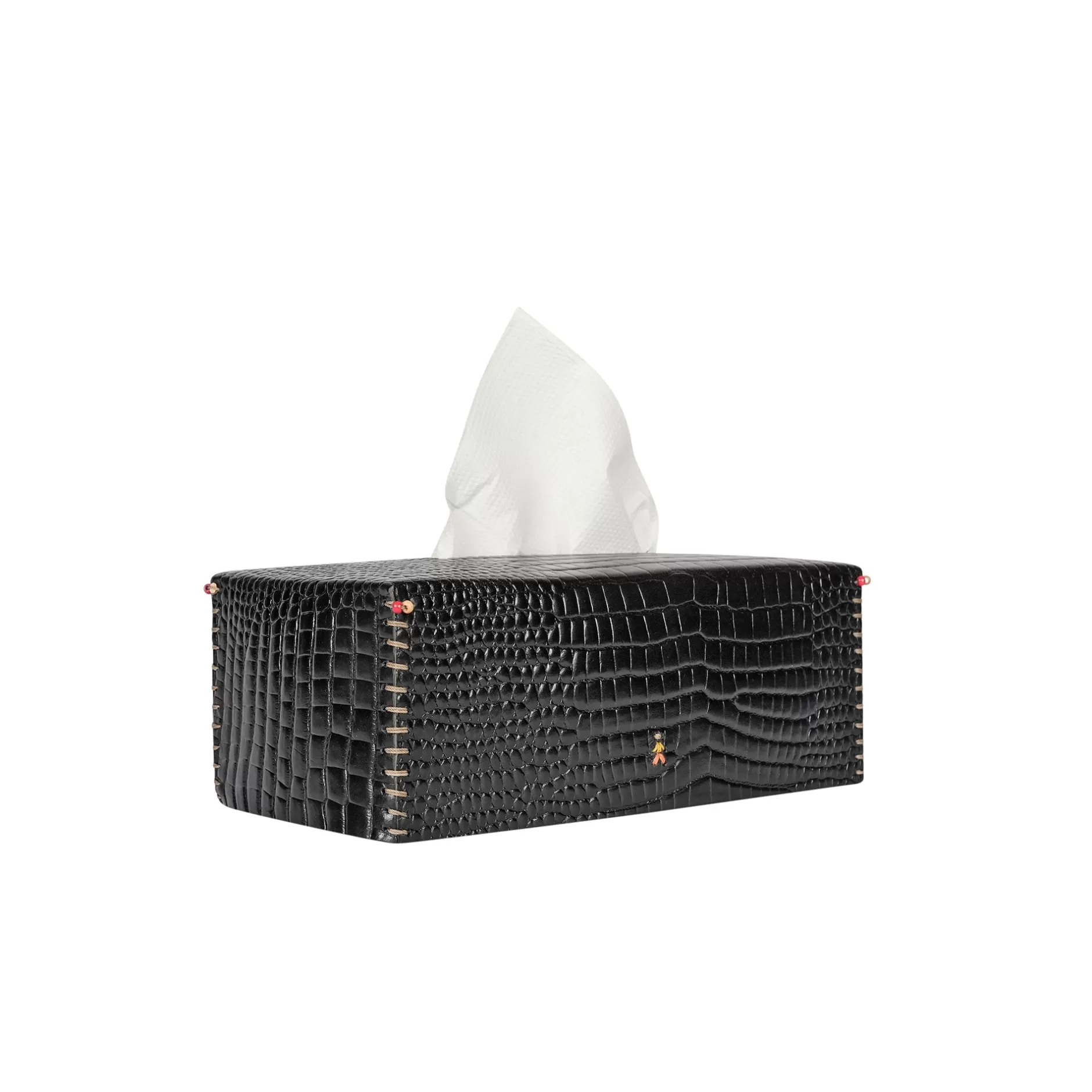 Discount Kleenex Box Printed Crocodile Black Decor