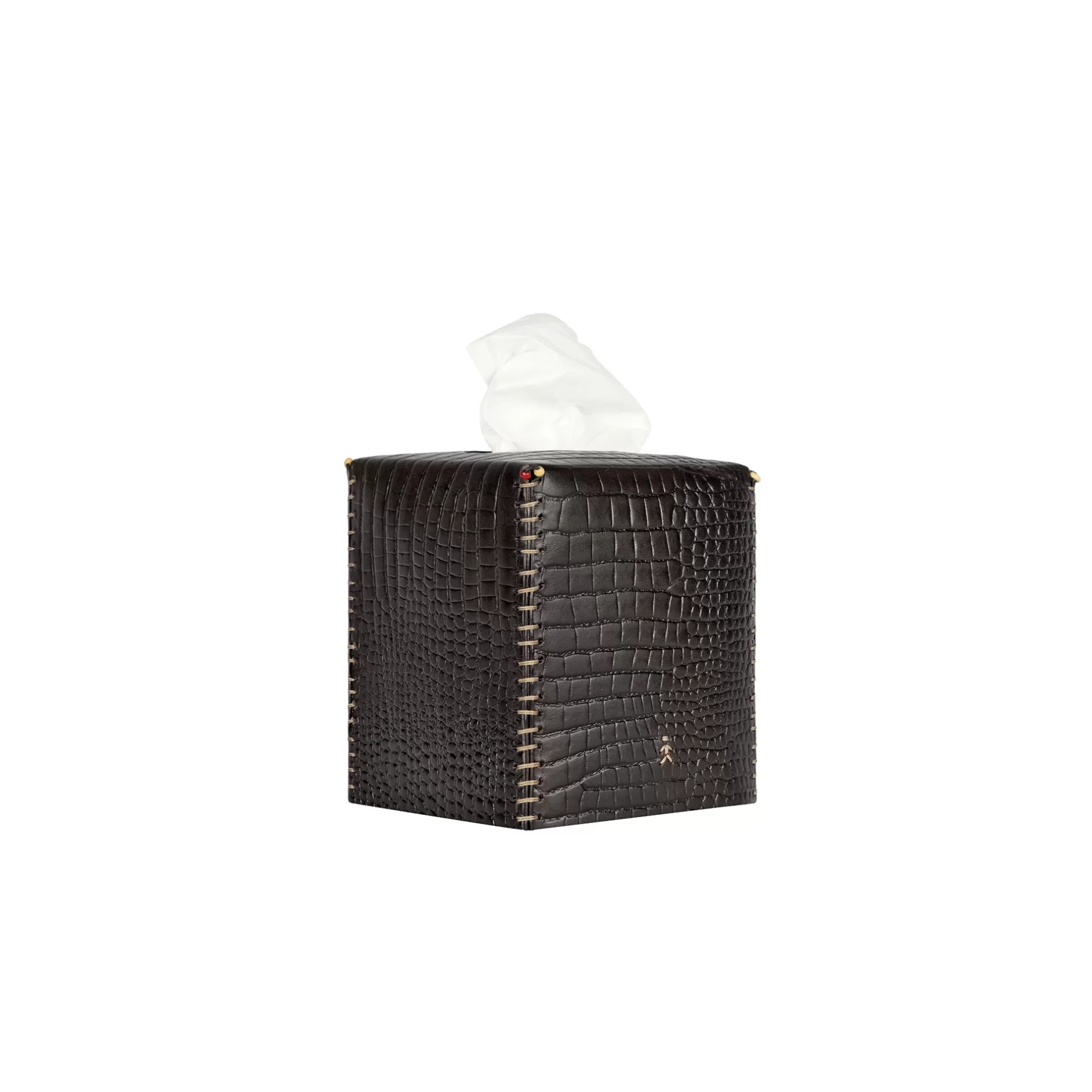 Sale Kleenex Box Square Croco Black Decor