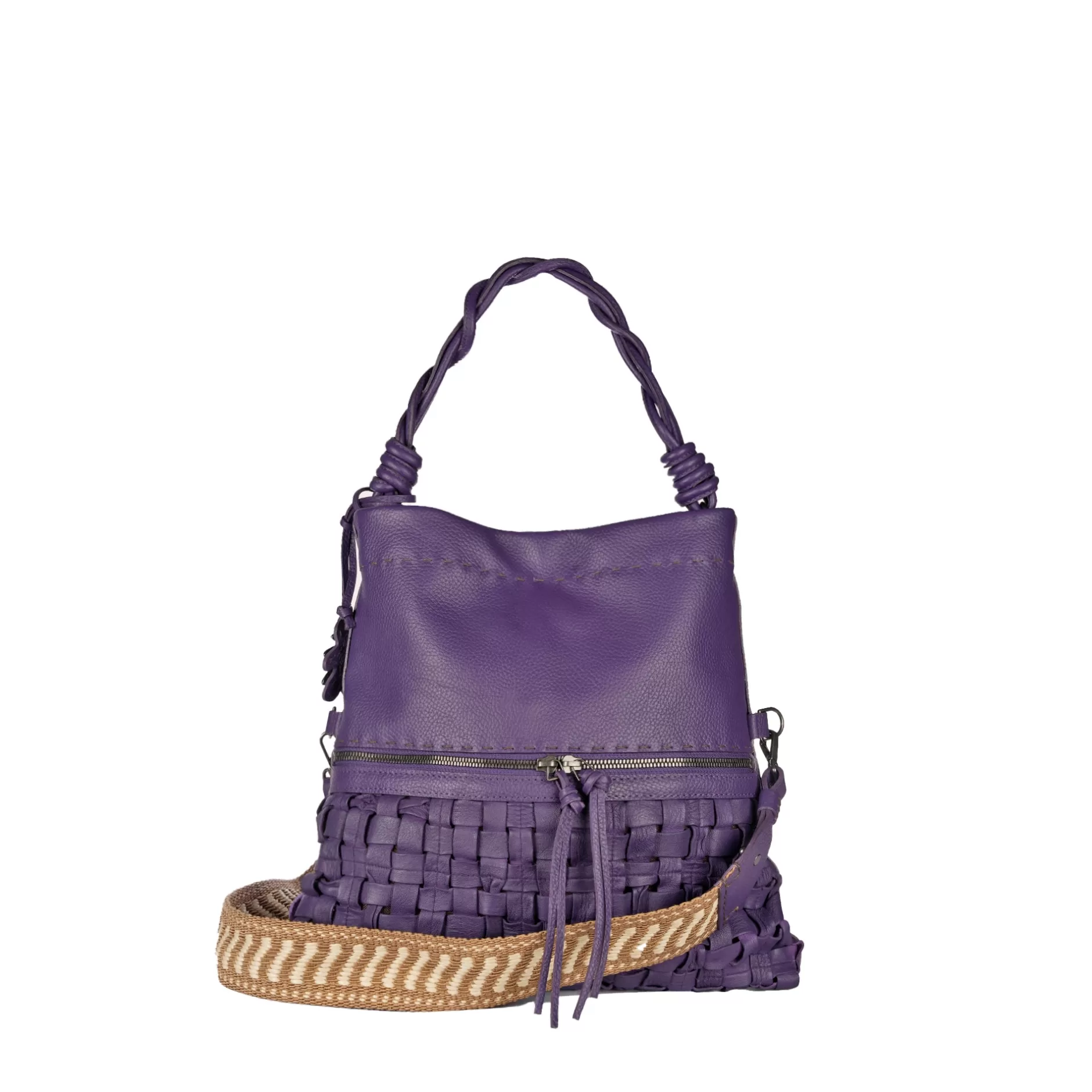 Cheap Maya M Intreccio Cesta Muflone Purple Bags