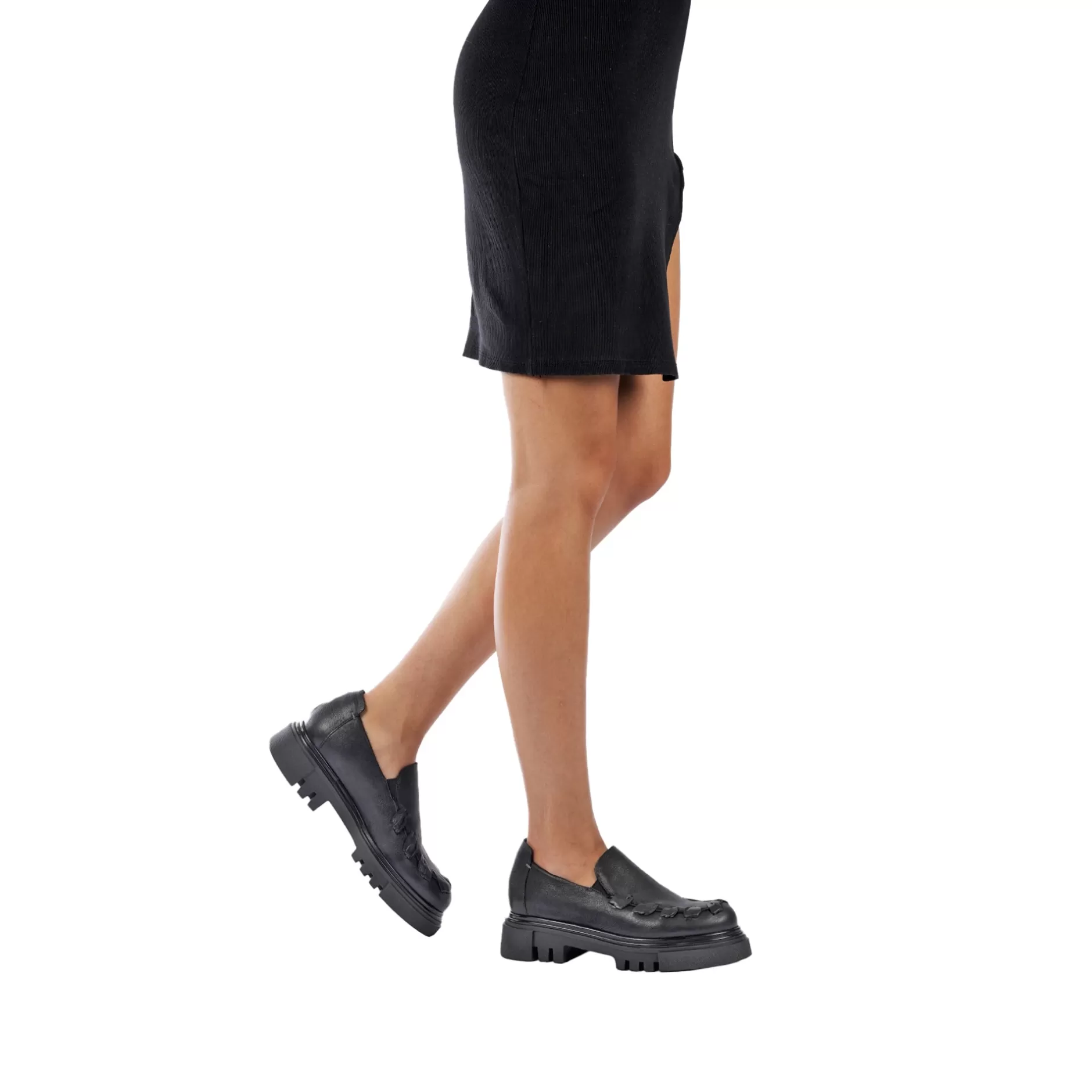 Outlet Moccasin Messico Black Shoes