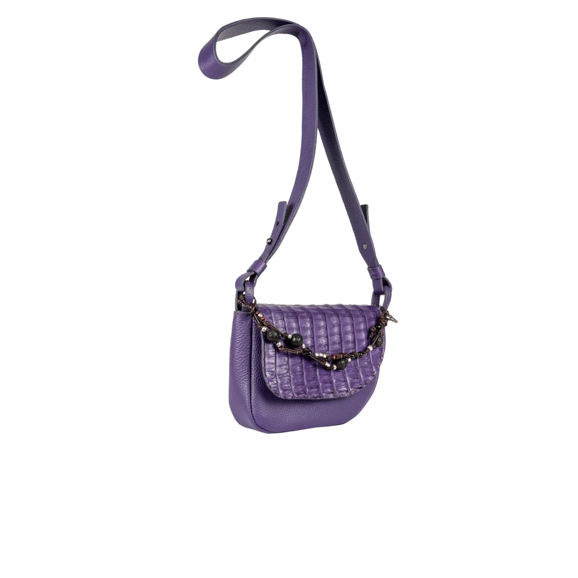 Sale New Marinella S Jewel Crocodile Purple Bags