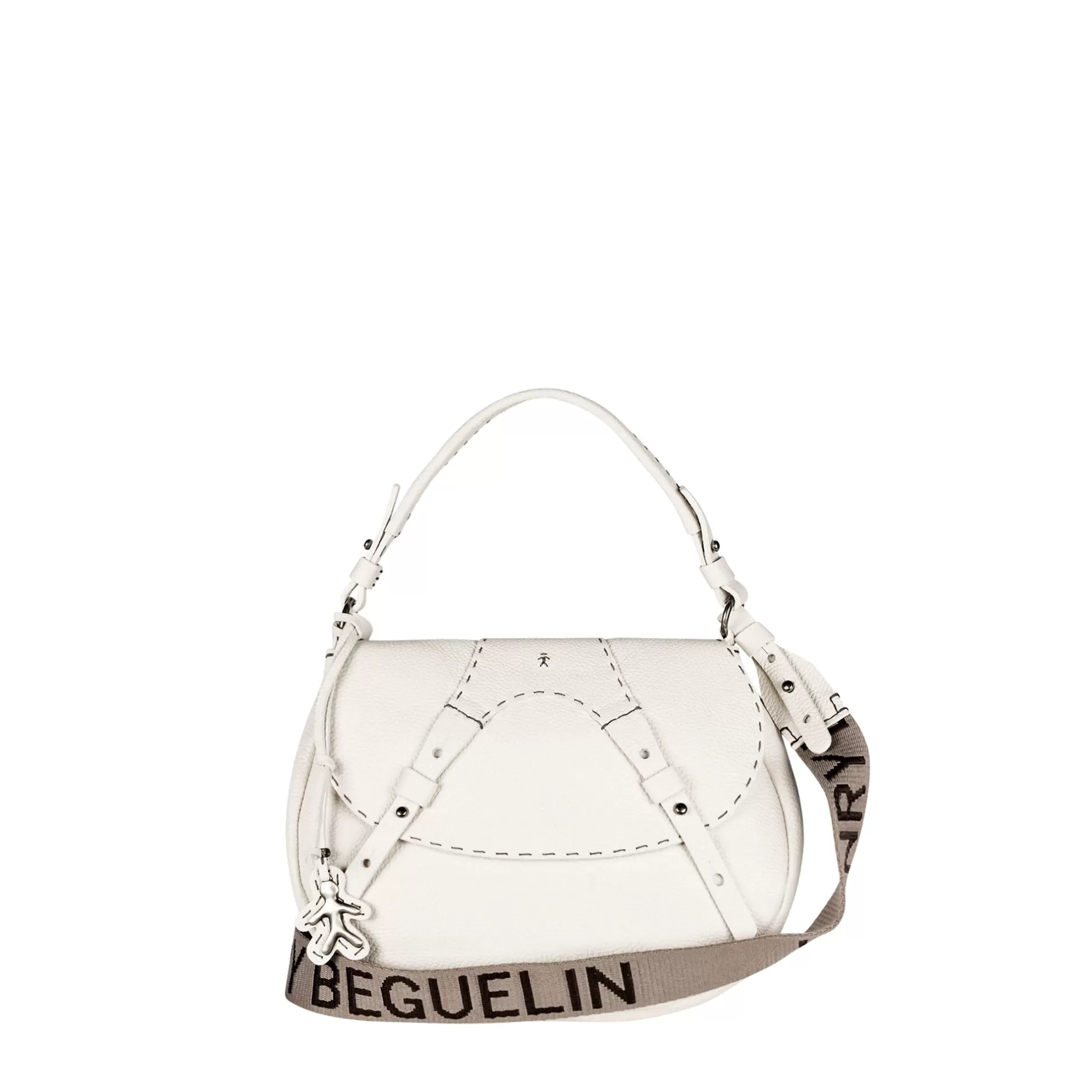 Fashion New Sella Horse M Greca Cervo Chalk White Bags