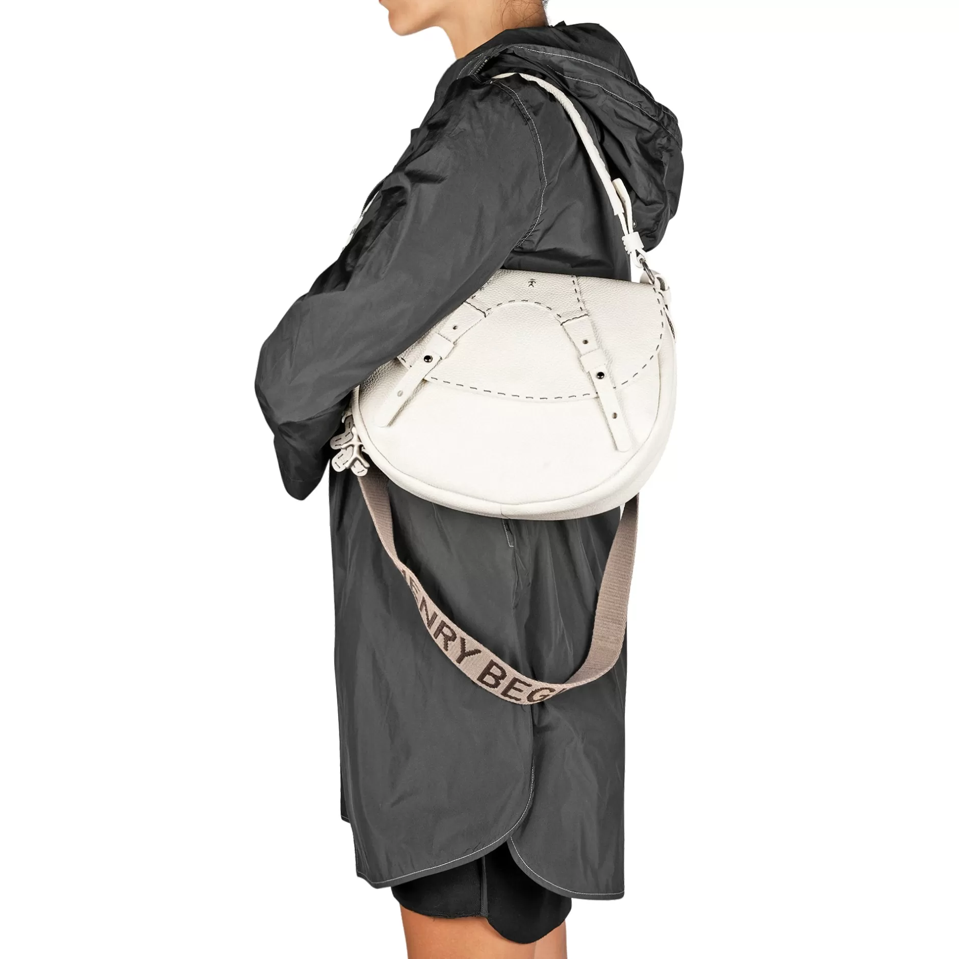 Fashion New Sella Horse M Greca Cervo Chalk White Bags