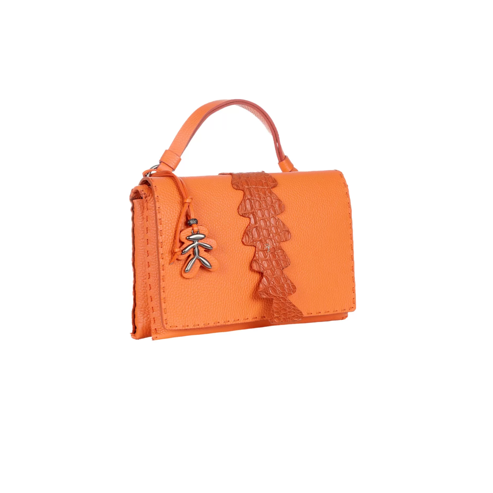 Online Saretta S Muflone With Crocodile Orange Bags
