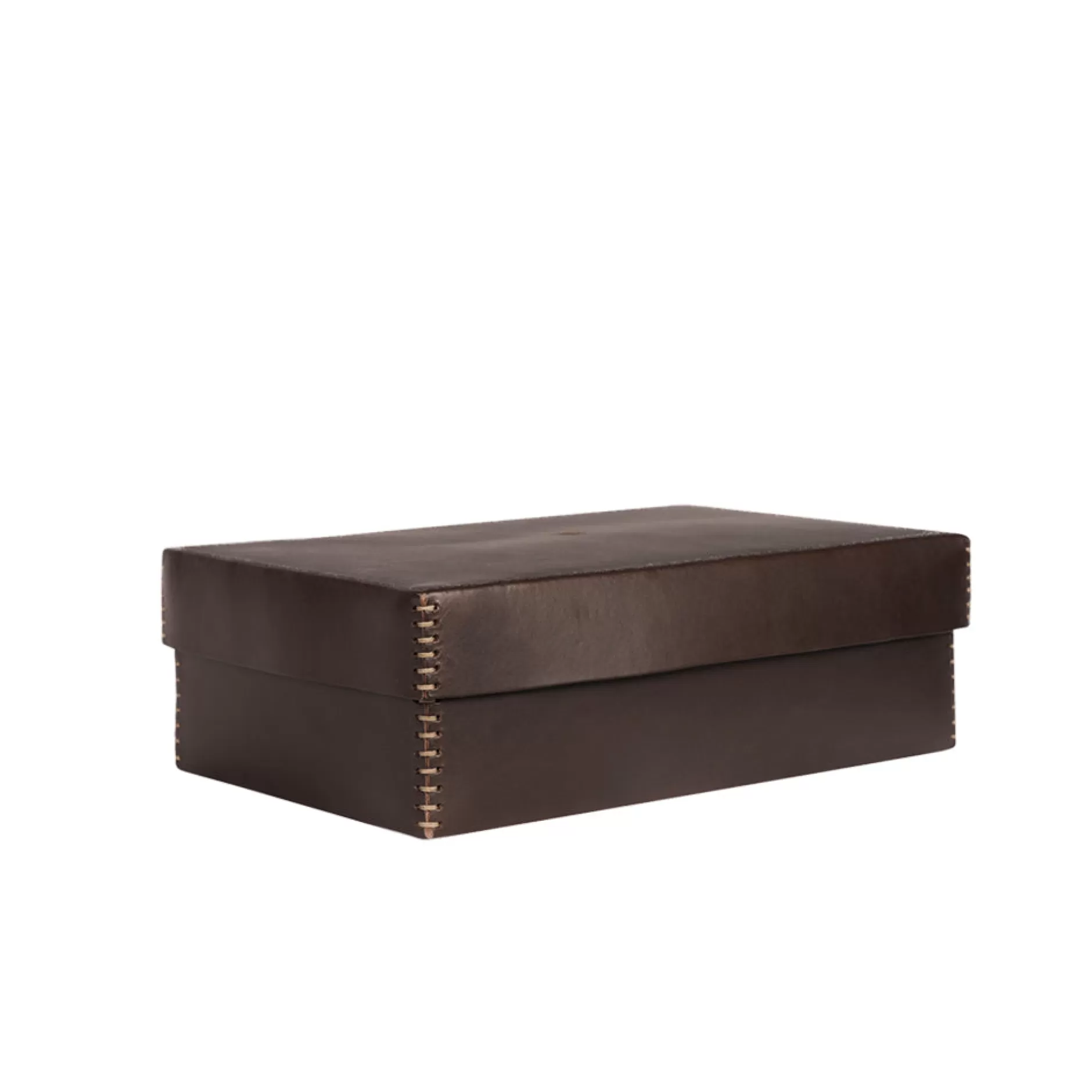 Cheap Scatola Liscia L Cuoio Brown Decor